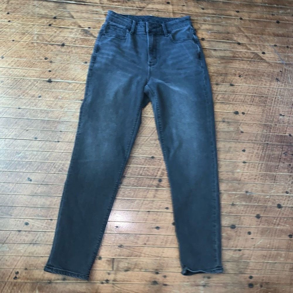 American Eagle black high rise 2 normcore mom jeans